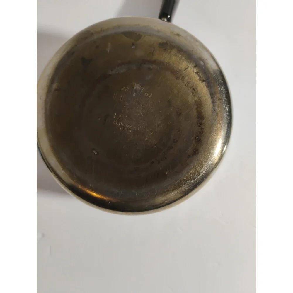 Vintage Revere Ware 1801 1 Qt Saucepan Pot Lid Made in USA Clinton IL Stainless